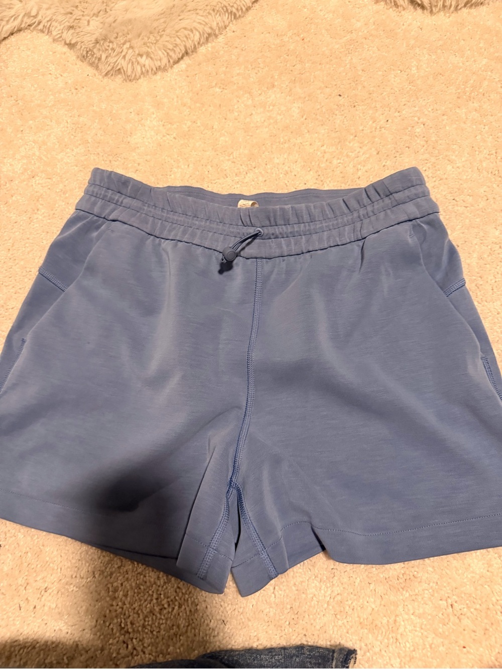 Lululemon Oasis Blue Softstreme High Rise 4" Shorts